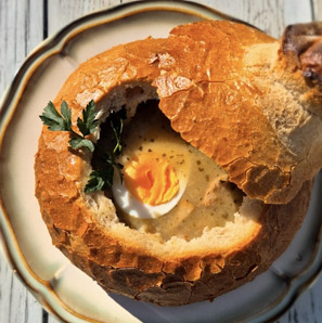 Posiłek w restauracji Gościńca Pod Brzozami