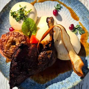 Posiłek w restauracji Gościńca Pod Brzozami