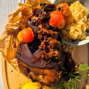 Posiłek w restauracji Gościńca Pod Brzozami